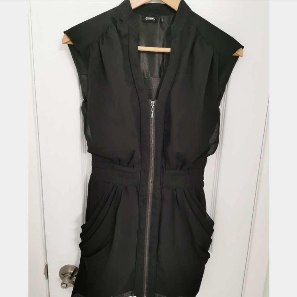 Guess Zip Dress With Pockets